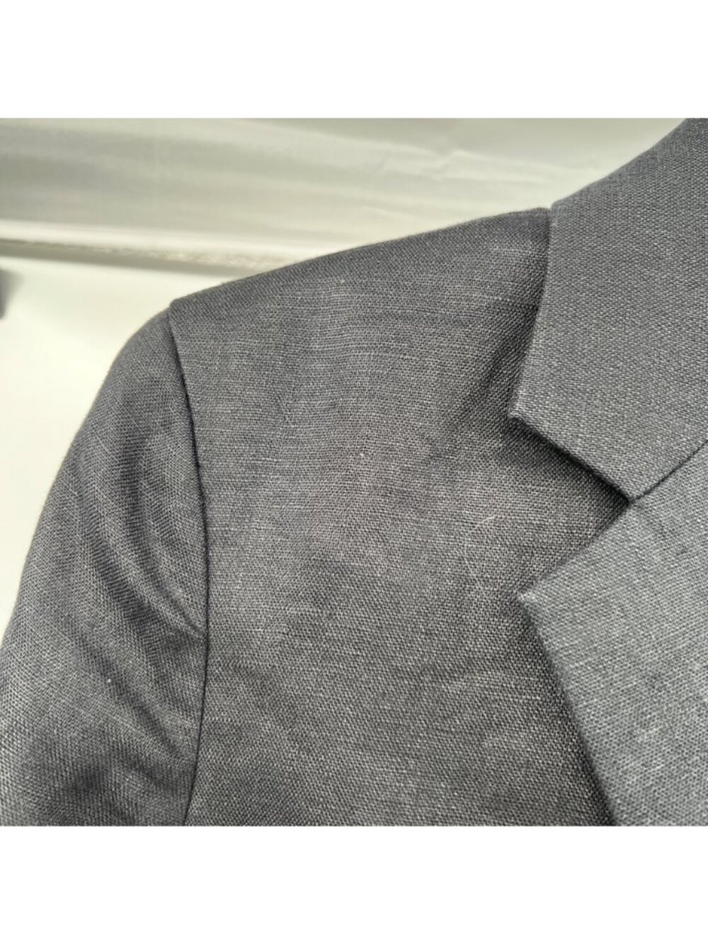 Lauren Ralph Lauren Linen Blazer Black/Multi Crest Button Up Size 8 Pockets - Picture 5 of 9